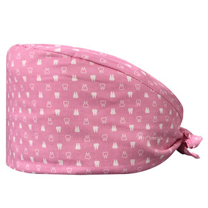 Adjustable Unisex Adjustable Medical <strong>Uniforms</strong> Accessory Working Caps With Sweatband Elastic <strong>Bandage</strong> Tie Back Hats Woven Fabric - Product Image 4