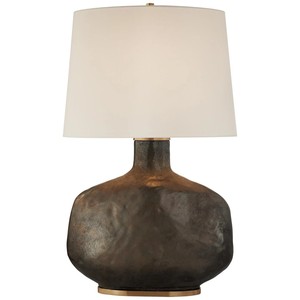 Lampe de table en céramique blanche avec matériaux naturels pour chambre d'hôtel, bureau, hall d'hôtel, éclairage domestique - Product Image 3