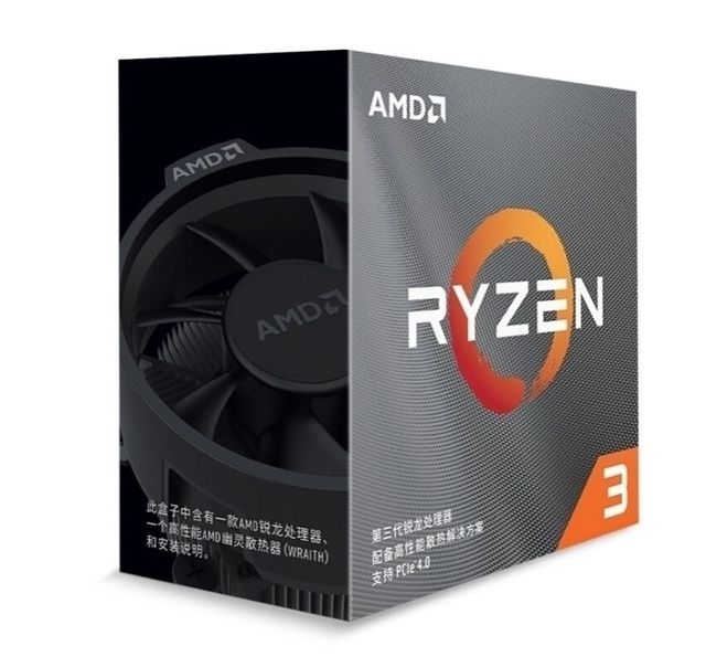 AMD for Ryzen R3-3100 3200G Desktop CPU Processor 4-Core 8-Thread 3.6GHz 7nm Zen2 Architecture 65W Power New Series