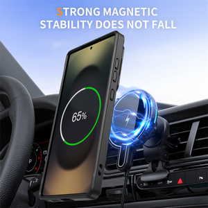 Từ tính vòng Bracket máy ảnh bảo vệ từ trường hợp điện thoại Đối với Samsung S25 S24 S23 siêu chống sốc Matte rõ ràng bìa cứng - Product Image 4