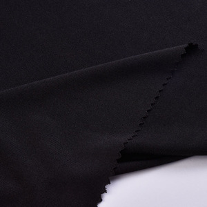 Usine personnalisée couleur tricot <span class=keywords><strong>noir</strong></span> 150gsm 100% polyester 150d <span class=keywords><strong>tissu</strong></span> jersey simple pour t-shirt - Product Image 1