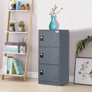 MECOLOR Vertical Single Tier Small Locker with <b>Lock</b> <b>Latch</b> 2 or 3 Compartment Storage for Employee,Home,Office,School,Kids - Product Image 4