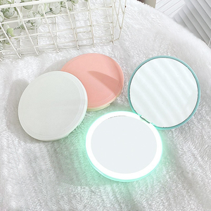 Portable Double-Sided LED Magnifying <strong>Vanity</strong> <strong>Mirror</strong> Cute Compact Pocket Hand <strong>Mirror</strong> with Custom Logo Touch Screen Makeup <strong>Mirror</strong> - Product Image 4
