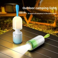 Lampe LED créative pour camping en extérieur, lampe torche portable, trois veilleuses, éclairage rechargeable longue durée, étanche IP65