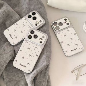 Custodia per telefono Corning Sheepskin Painted Black Bow per <span class=keywords><strong>iPhone</strong></span> 17 Air 16 14 15 <span class=keywords><strong>Pro</strong></span> Plus 18 13 12 <span class=keywords><strong>11</strong></span> <span class=keywords><strong>Pro</strong></span> Max XR XS MAX - Product Image 1