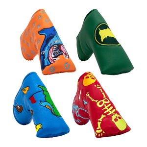 Oem Custom Designer Golf Covers Pu Leather <b>Putter</b> Head Cover Embroidery Golf Blade <b>Putter</b> <b>Headcover</b> - Product Image 1