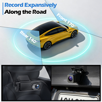 Caméra de tableau de bord 4K pour voiture avec enregistrement grand angle, WiFi, GPS, vision nocturne, DVR, boîte noire