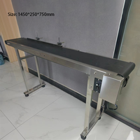 Harga Pabrik Yaomatec Sabuk Konveyor Karet PVC Industri Panjang 1.5m Lebar 200mm 300mm untuk Printer Inkjet TIJ
