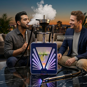 Chicha arabe illuminée la plus vendue, ensemble complet, chicha en acrylique, style luxueux - Product Image 3