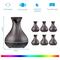 Humidificateur d'air électrique à ultrasons à brume froide, diffuseur d'arômes de luxe avec éclairage LED pour chambre à coucher, machine d'humidification d'air intérieur