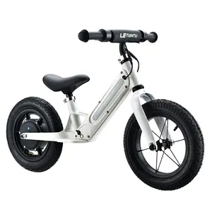 새로운 250W 24V 12 "인치 미니 자전거 없음 페달 자전거, 전기 구동 어린이 아기 셀프 미니 균형 자전거