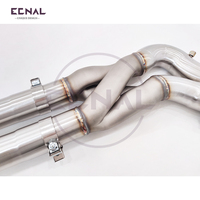 Kit de tuyauterie de performance en acier inoxydable Ecnal One-Piece Downpipe GT4 Z-Pipe Midpipe pour BMW G80 G82 M3 M4 S58