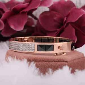 Moissanite Round Chain Link Bracelet Unisex 925 Sterling Silver Plated Hip Hop Style Trendy Jewelry Birthday Gift for <b>Men</b> - Product Image 4