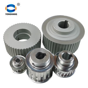 OEM Custom alluminio C45 acciaio inossidabile pulegge sincrona S3M S5M S8M GT2 GT3 GT5 cinghia di distribuzione puleggia MXL XL 3M 5M 8M taglie - Product Image 5