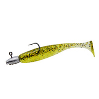 Leurre souple avec hameçon à tête plombée 6cm 3g Queue de pagaie Leurre de pêche 5 pièces Leurre souple bionique Équipement de pêche en gros