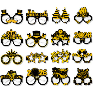 Gafas de Papel con Dibujos Animados Navideños Personalizadas Beckon para Fiestas de Oficina, Eventos Escolares, Santa Claus Secreto, Artículos para Fiestas Navideñas - Product Image 1