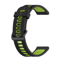 Bracelet de montre sport bicolore Lionorm 22 mm 20 mm en silicone pour bracelet de montre Huawei pour Garmin Forerunner 265 /265S/venu3