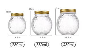 ขวดแก้วใส่อาหาร ขนาด 280-480 มล. สำหรับใส่ มะเขือเทศ <span class=keywords><strong>สต</strong></span>รอว์เบอร์รี ส้ม องุ่น - ขวดใส่โยเกิร์ต - Product Image 3