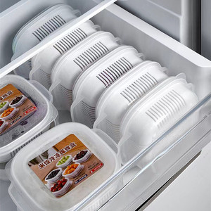 Japanese Style Rice Storage Container Rectangle Clip On Lid Food Container For Refrigerator Travel Use - Product Image 2