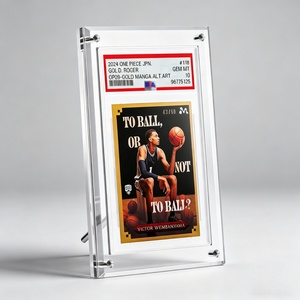 Factory Custom Clear <b>Acrylic</b> Graded Card Display <b>Frame</b> Easy Assembly TCG Baseball Card Holder for Collectibles - Product Image 3