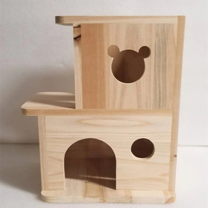 บ้านไม้2ชั้นสำหรับหนูแฮมสเตอร์ชินชิล่าบ้าน <span class=keywords><strong>Degu</strong></span> - Product Image 4