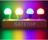 Ampoule de couleur LED A60 E27/B22 8W 100-240V Ampoule rose sans scintillement Lumière décorative pour l'atmosphère du festival