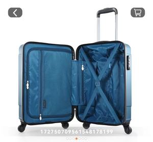 Diplomat <span class=keywords><strong>valise</strong></span> double tige glace cristal bleu 20 pouces 360 degrés roue universelle HM-6702-1 - Product Image 6