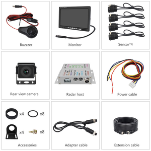 Système de caméra de recul numérique HD 7 pouces 24V pour camion avec radar et capteur de stationnement AHD et <span class=keywords><strong>alarme</strong></span> - Product Image 6