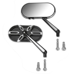 Espejos retrovisores laterales forjados con corte de contraste CNC universal para motocicleta Harley Touring Dyna Softail <span class=keywords><strong>Sportster</strong></span> 883 <span class=keywords><strong>1200</strong></span> - Product Image 3