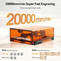 Woxcker L2 MAX 10W CNC Machine De Gravure Haute Précision 0.01mm Laser pour Bois En Acier Inoxydable Laser Graveur Laser Gravure