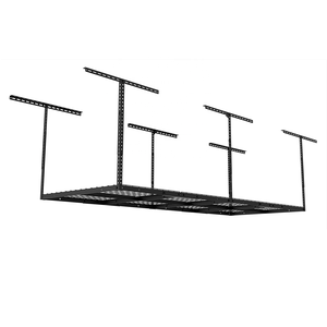 Étagère murale de suspension aérienne en métal, noir, utilitaire industriel, pour montage au <span class=keywords><strong>plafond</strong></span>, système de racage, au <span class=keywords><strong>plafond</strong></span>, pour <span class=keywords><strong>Garage</strong></span>, 1 pièce - Product Image 3