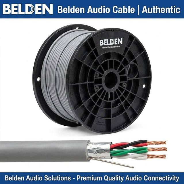 Original New Belden 9418 Instrumentation Cable 4 Conductor 18AWG Shielded Beldfoil 300V Industrial Control Cable 305m