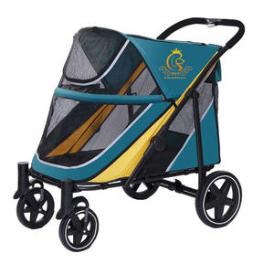 EUR PET ev hayvanı ürünü büyük köpekler arabası köpek arabası lüks 4 tekerlekler Pet köpek için yeni tasarım yüksek kalite - Product Image 1