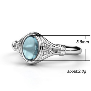 Anello da Donna con Pietra Turchese, Gioiello Semplice e alla Moda - Product Image 5