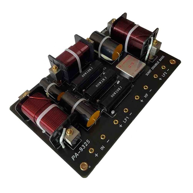 PA-9325 Oule Manufactured Crossover Network 2-Way for 15/18 Inch Dual Woofers and One Tweeter Suitable for Loudspeaker Assembly