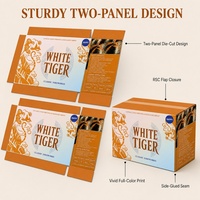 Boîte d'emballage en carton personnalisée pour feux d'artifice, motif Tigre Blanc, avec logo, pour présentation de feux d'artifice classiques, vente en gros