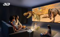 Projecteur LCD R17 Pro 750 Lumens Batterie intégrée Facile à transporter Mise en miroir de l'écran des smartphones Prise en charge 4K 3D 30-300 pouces Android