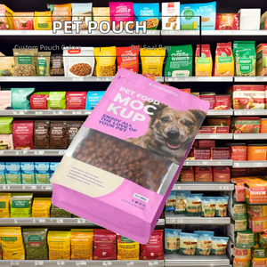 Tùy chỉnh ống đồng in ấn bao bì thực phẩm vật nuôi túi thân thiện với môi đáy phẳng Cà Phê Trà chó/mèo thực phẩm túi dây kéo có sẵn 500g - Product Image 6