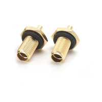 Venta caliente Sma hembra tipo de soldadura conector SMA MONTAJE DE Cable recto para Cable Micro coaxial Rg1.13