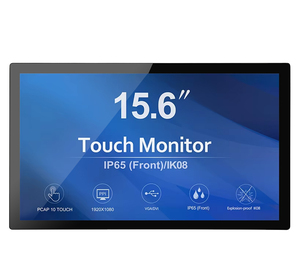 15.6 inch máy tính công nghiệp màn hình với cảm ứng điện dung màn hình hiển thị New Rugged USB nối tiếp DVI giao diện - Product Image 1