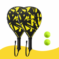 Raquette de beach tennis lumineuse en stock usine pour débutants, pagaie récréative avec USB en ABS