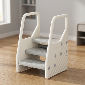 Feelbaby Modern Multifunctional Plastic Safety Footstool Living Room Toilet Climbing Stool for Kids <b>Kitchen</b> Use Eco-Friendly - Product Image 3