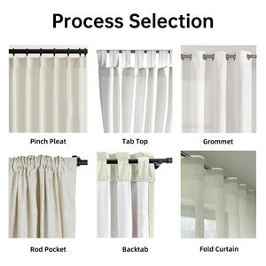 <span class=keywords><strong>Voilage</strong></span> <span class=keywords><strong>blanc</strong></span> personnalisable DaiRui <span class=keywords><strong>avec</strong></span> feuille d'or, à œillets pour tringle - Product Image 6