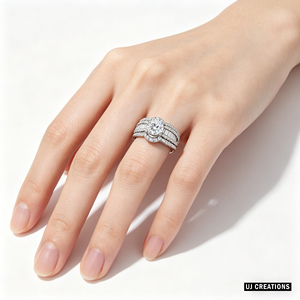 Anillo de Boda Personalizado de Oro Sólido S925/10K/14K/18K con Diamante Cultivado en Laboratorio de 1.0 Quilates, Corte Brillante, Calidad VVS-VS - Product Image 4