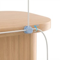 Organisateur de câbles rotatif multicolore, pince multi-fils, support de charge, clip de fixation pour câble de données USB de téléphone, hub de rangement de bureau