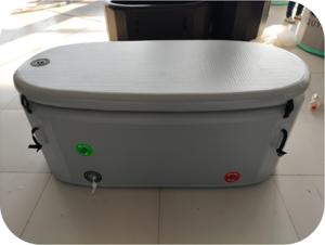 Baignoire professionnelle en PVC pour bain froid avec couvercle, idéale pour la thérapie par l'eau froide en extérieur, la récupération sportive, la gym et les salons. - Product Image 4