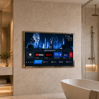 Televisor Inteligente con Espejo de 55 Pulgadas, 4K Ultra HD LED, 500cd/ Alto Brillo, Android TV con Control por Voz de Google Integrado para Baño
