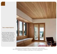 Service OEM économique, panneaux muraux en cèdre traditionnels, panneaux muraux décoratifs en bois véritable pour l'intérieur