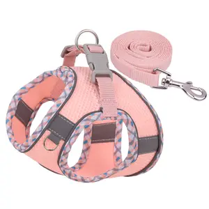 Dog Harness No Pull Harness Set with Leash for Dog Walking and Training Suitable for Small Medium and Large Dogs