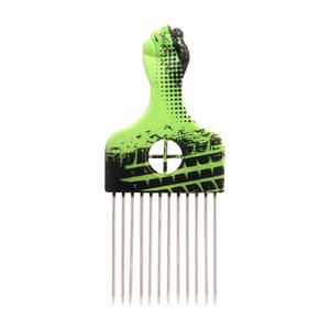 Pettine Afro a Denti Larghi BLISSLIFE con Logo Personalizzato, Nero, Ecologico, Portatile, per Acconciature Maschili e Uso Professionale - Product Image 6